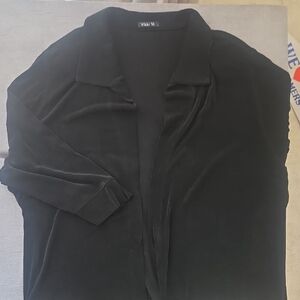 Vikki Vi Textured Black Jacket